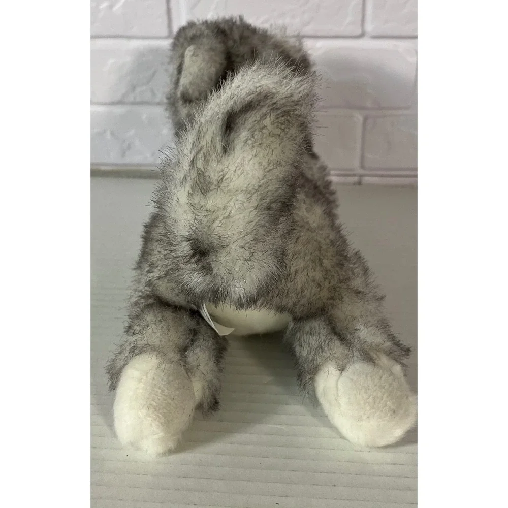 Aurora Brownie Husky Plush Toy Kids Small Grey‎ White Lying Sled Dog Puppy